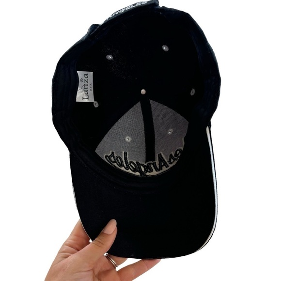 Los Angeles Hat Black Adjustable Baseball Cap LA California Streetwear Casual - Picture 9 of 13